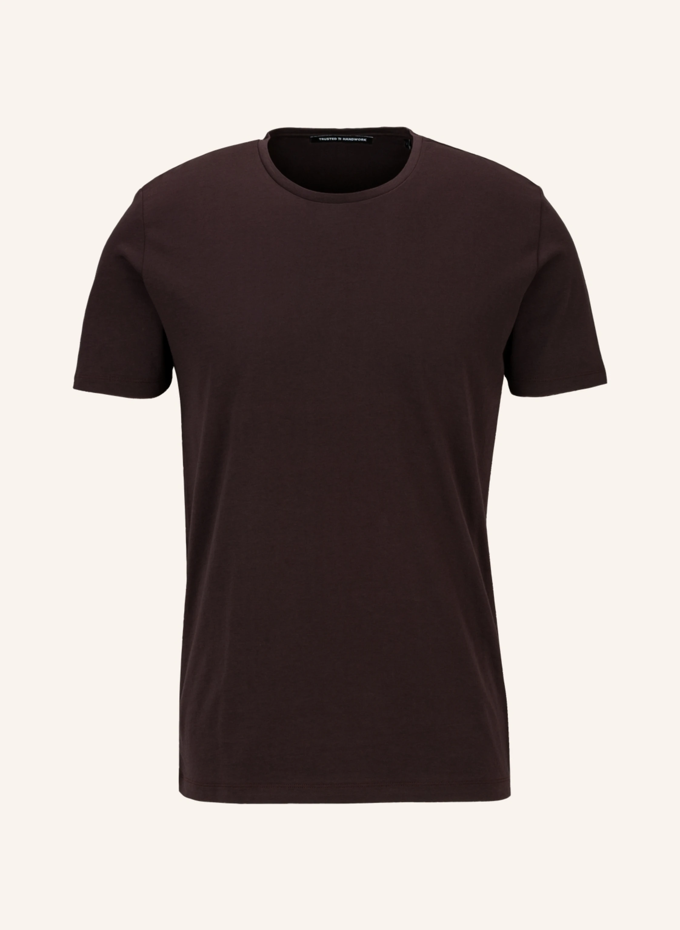 TRUSTED HANDWORK Round Neck 1/2-Sleeve T-Shirt