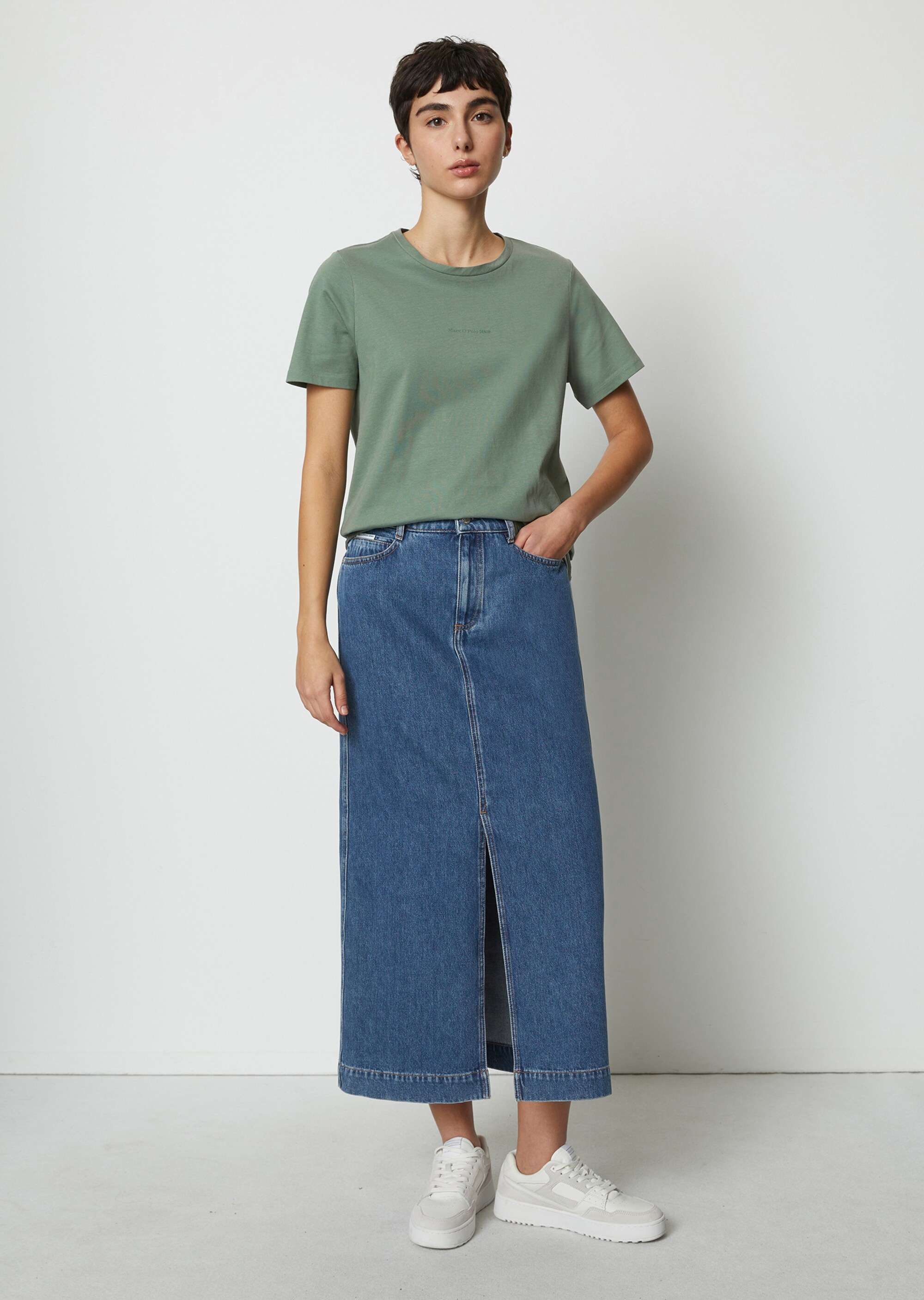 Logo-T-Shirt regularaus Organic Cotton