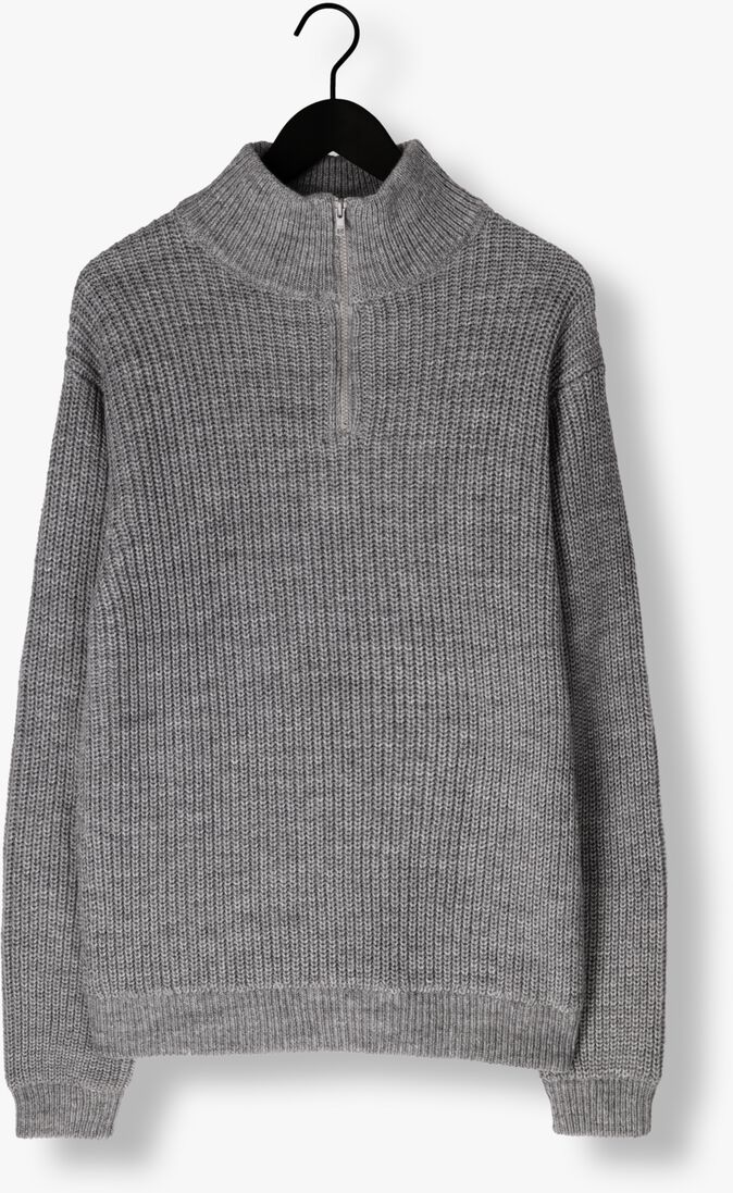 grijze american vintage trui crashway half zip h