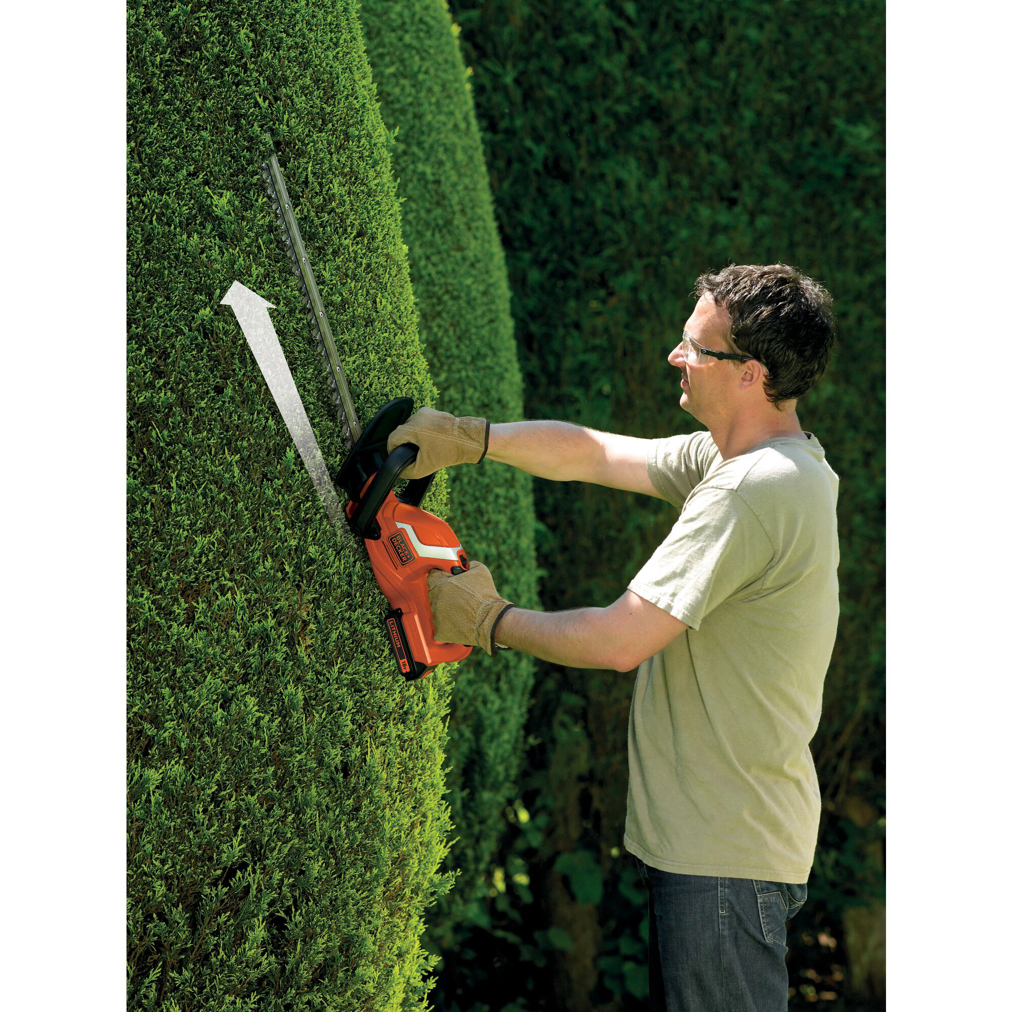BLACK+DECKER Heckenschere Akku-Heckenschere GTC1845L20, 18 Volt