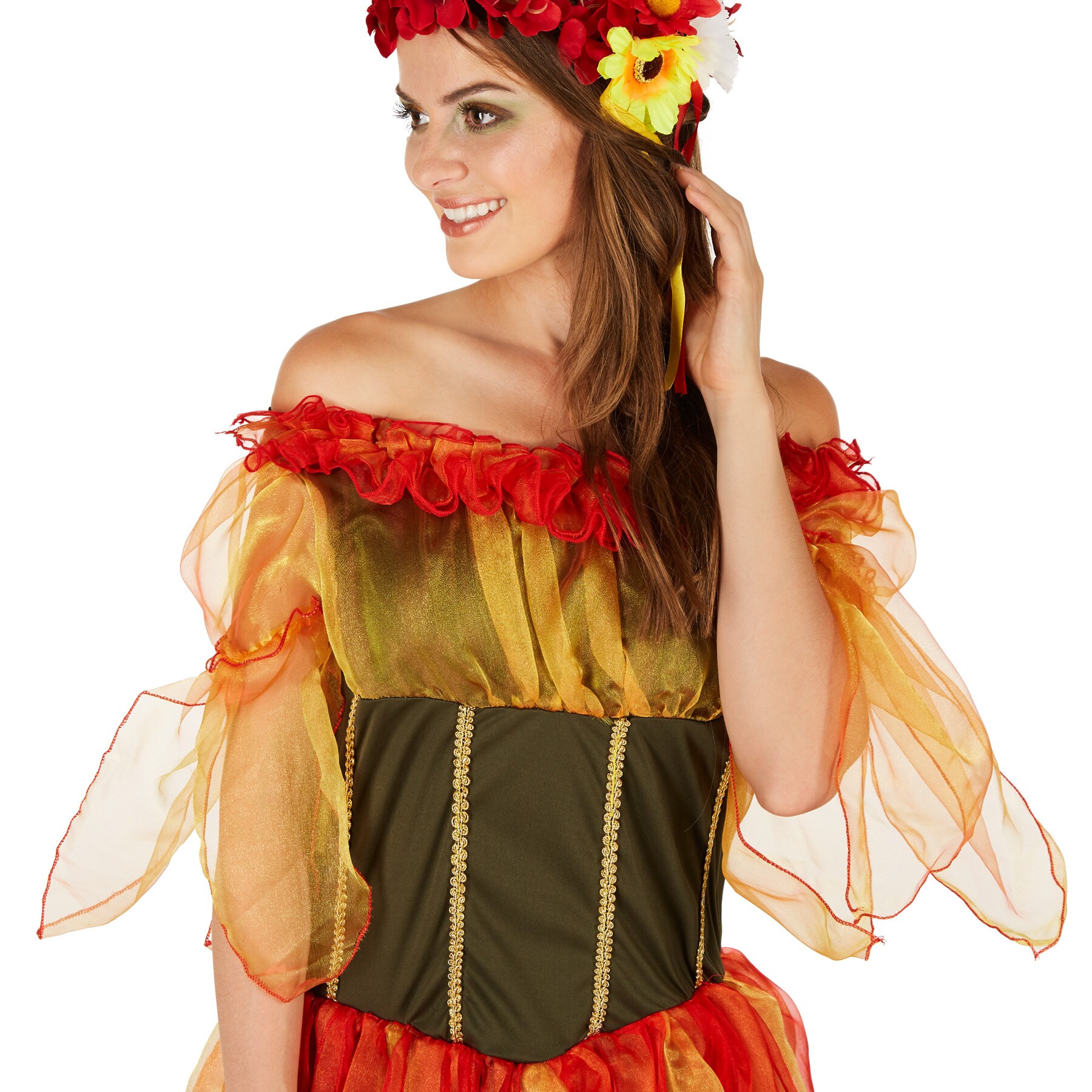 tectake® Frauenkostüm Herbstfee