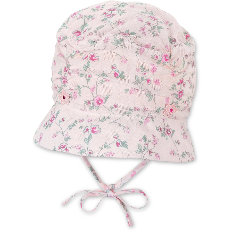 Sterntaler Kinderhut Blumen rosa