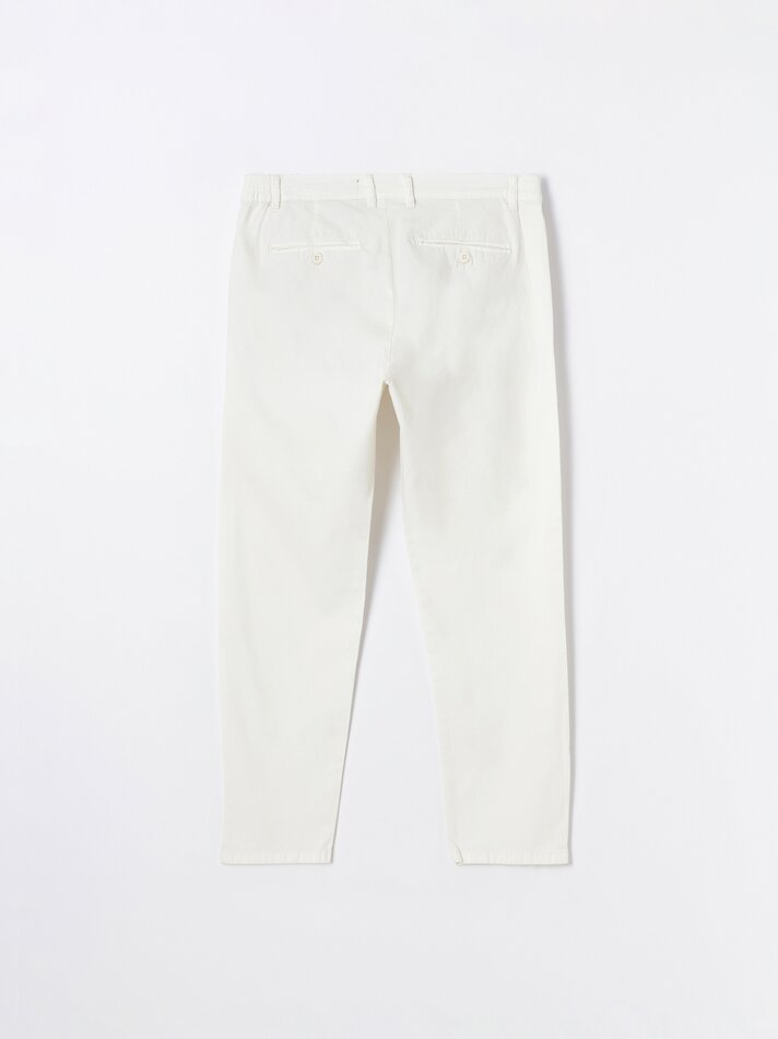 Calças chino - Branco-sujo
