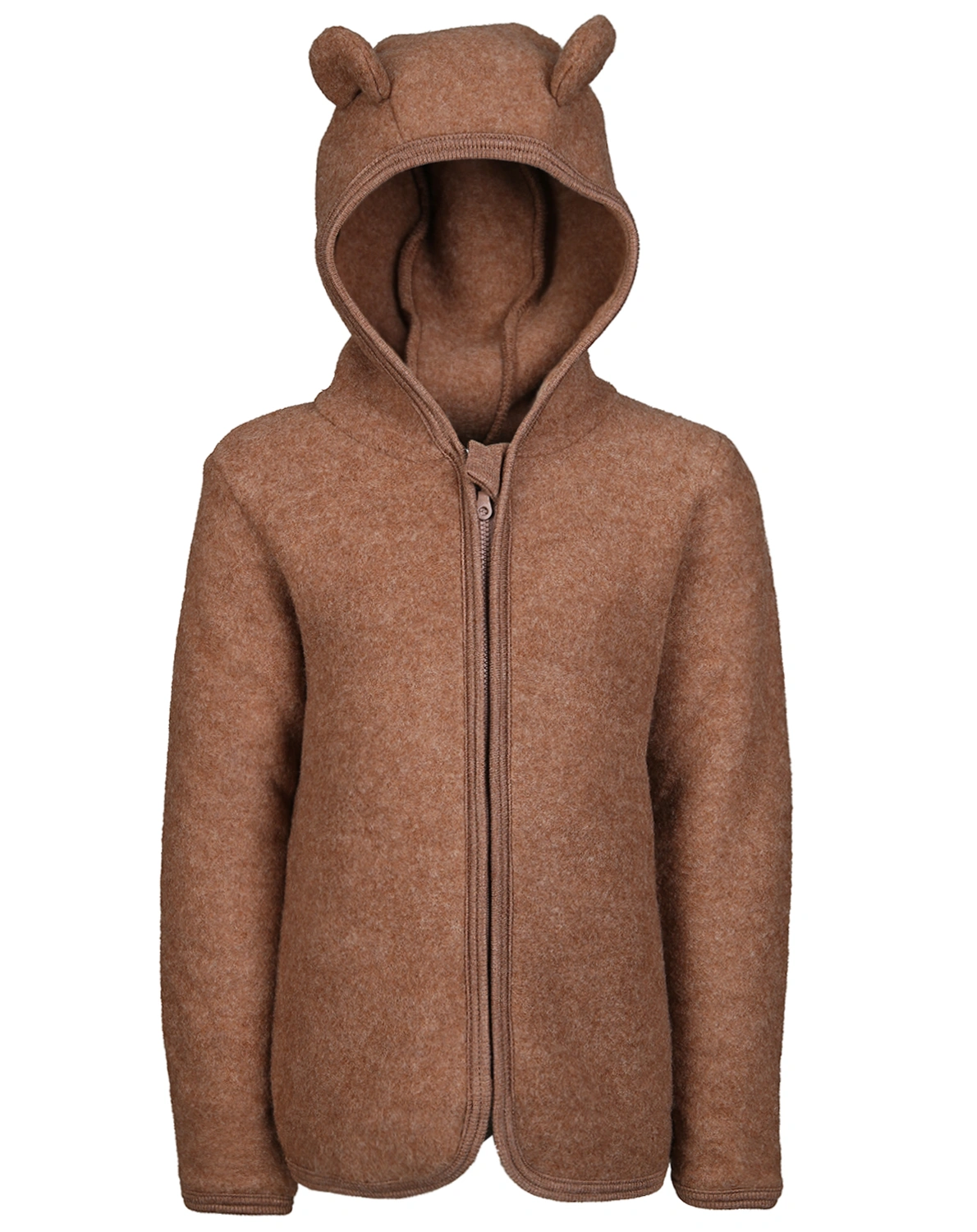Wollfleece-Jacke JACKIE in caramel cafe