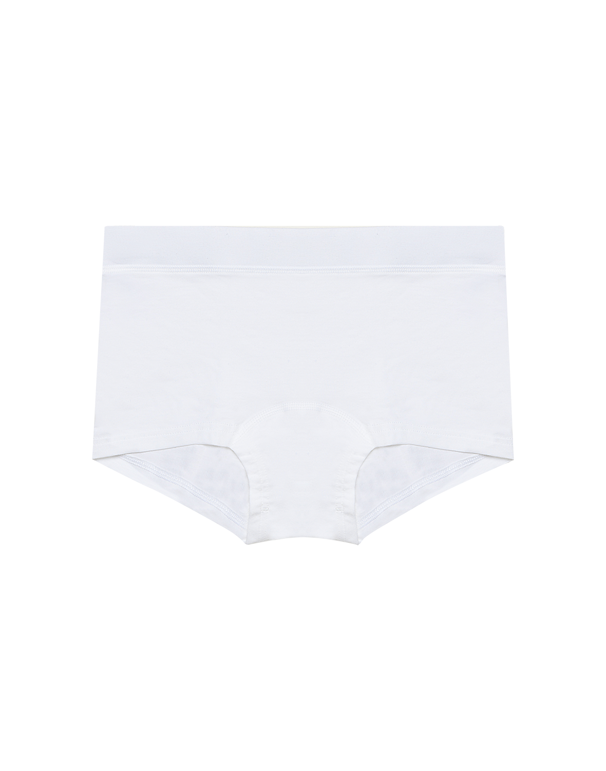 Boxershort met hoge taille van katoen voor dames in Wit