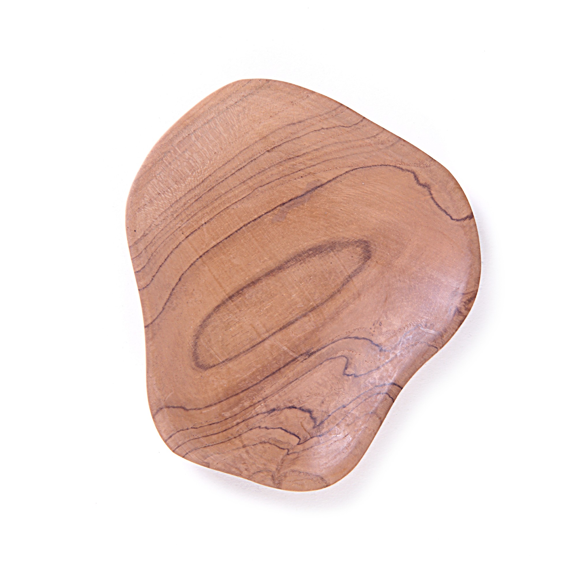 Schale Teak, natur, T 15 cm, B 16 cm, H 2 cm von fischer's lagerhaus