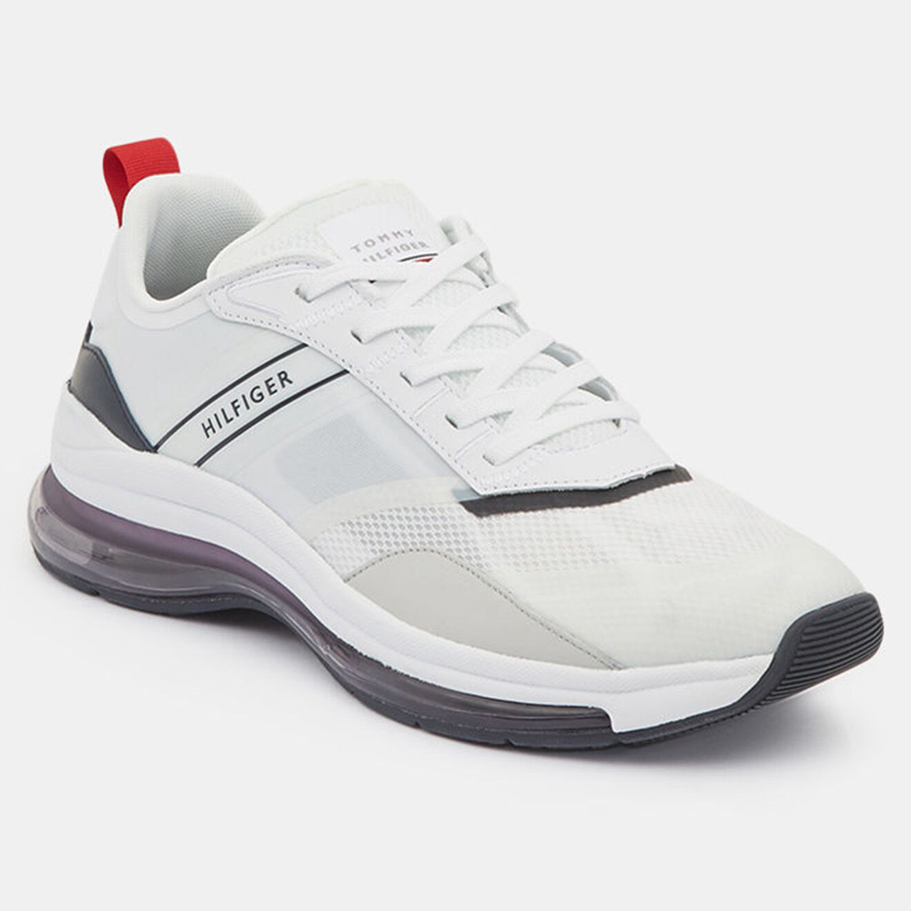 Tommy Hilfiger Baskets air runner mix blanches