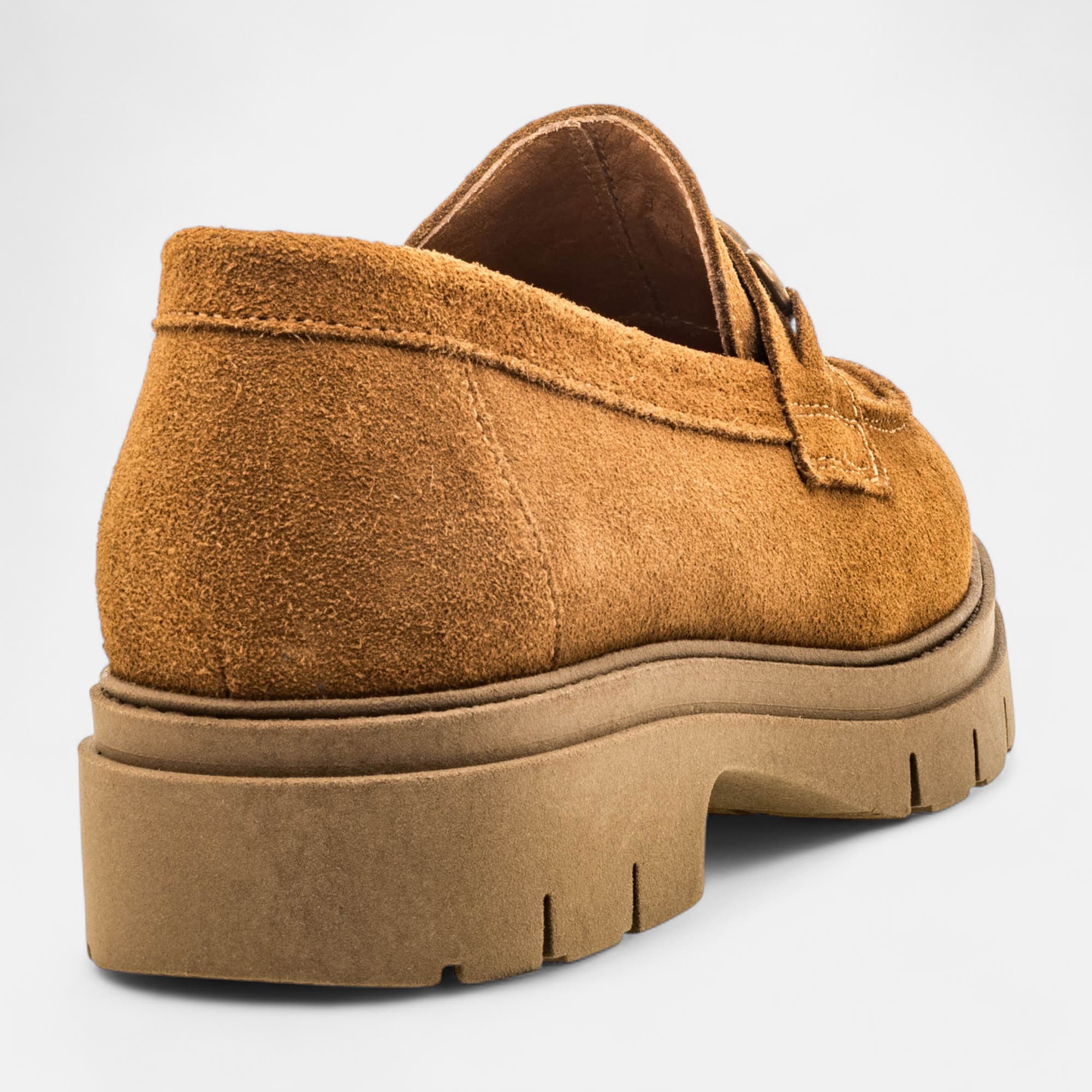 Mocassins Femme en cuir cognac