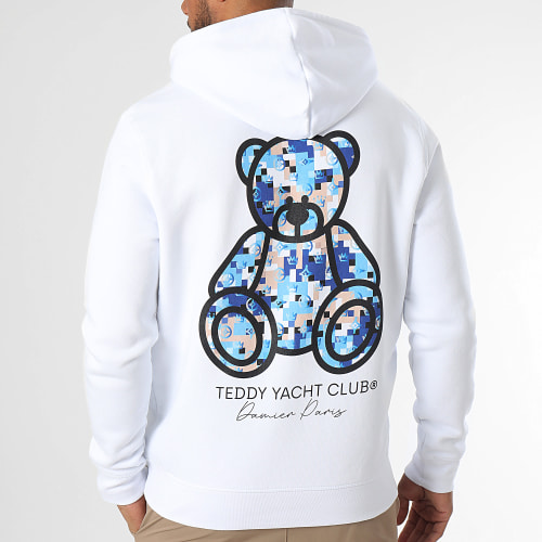 Sweat Capuche Damier Paris Blue Blanc