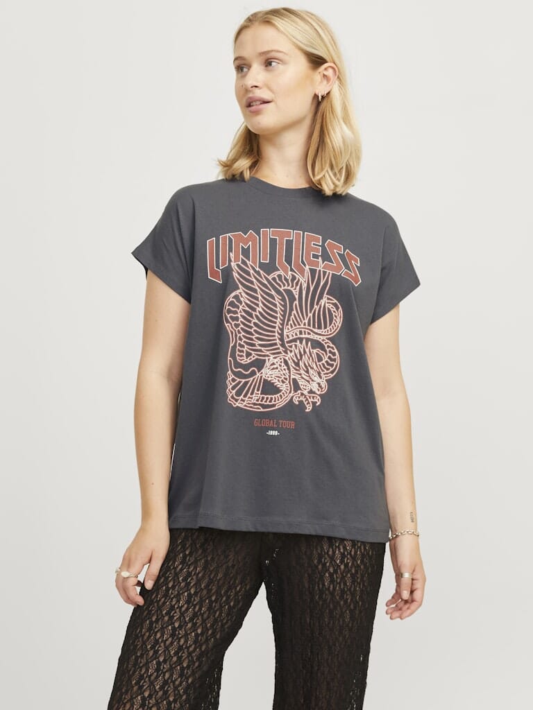 Jjxx Jxwilma Astrid Boxy Sl Tee Ft24 4777385 dark shadow limitless dragon