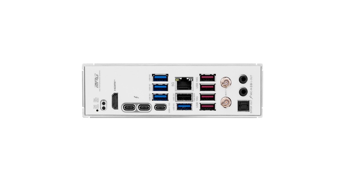 MSIMPG Z890 EDGE TI WIFI socket 1851 moederbord  (RAID, 5Gb-LAN, WLAN, BT, Sound, ATX)