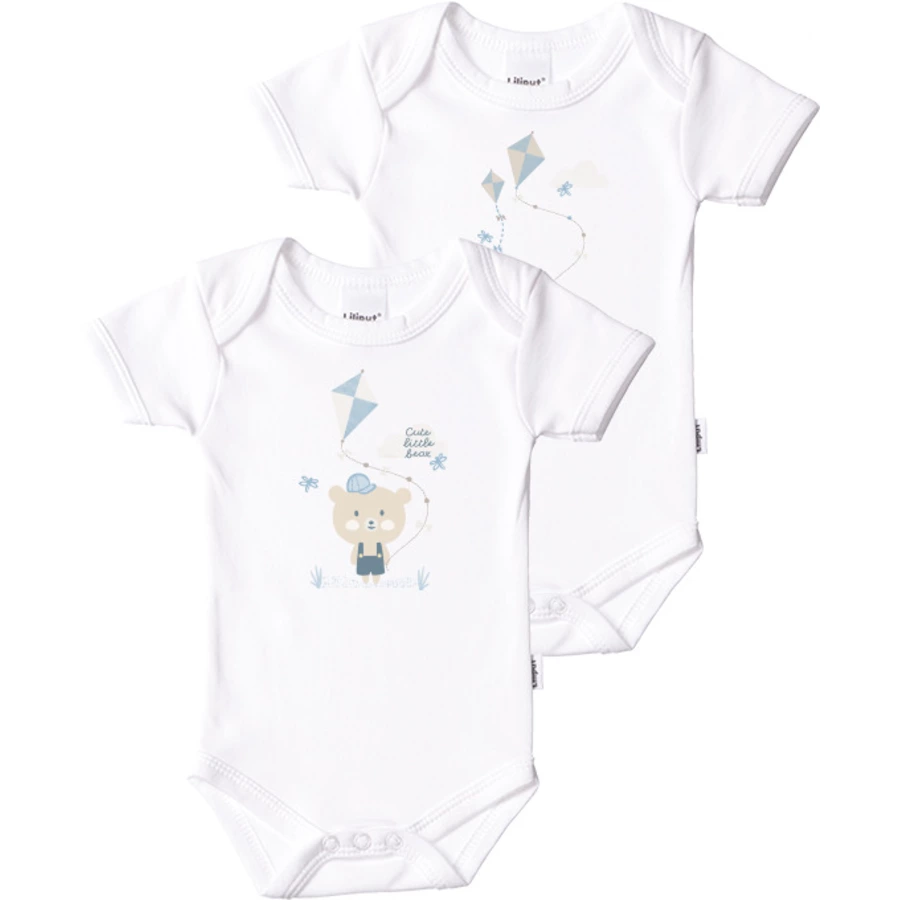 Liliput Kurzarm-Bodies 2er-Pack weiß