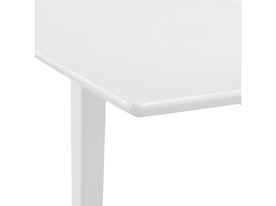 Table à manger extensible Blanc (80-120) x 80 x 74 cm MDF