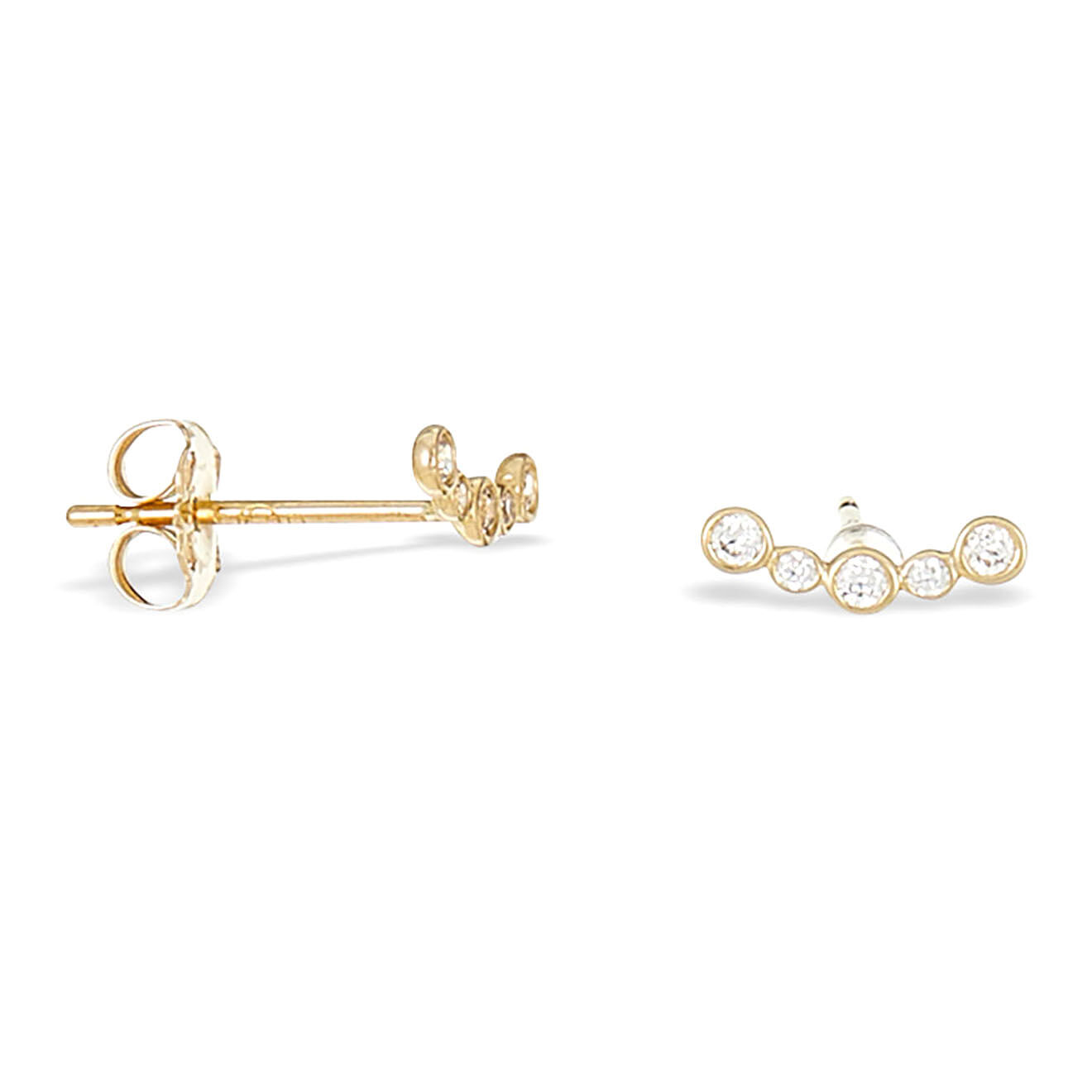 Instant d'Or Boucles d'oreilles Eli Zirconium or jaune