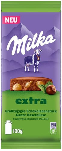 Milka Extra Ganze Haselnüsse