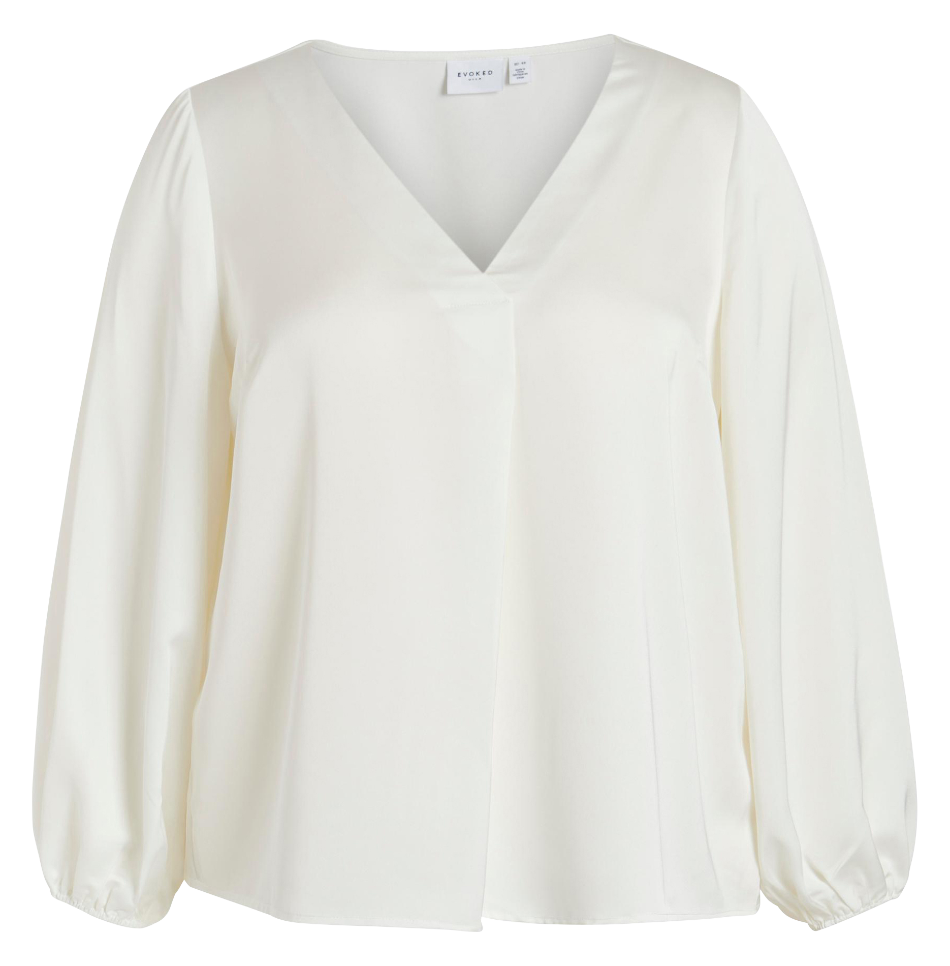ELLETTE - Blouse col V satinée | Blanc
