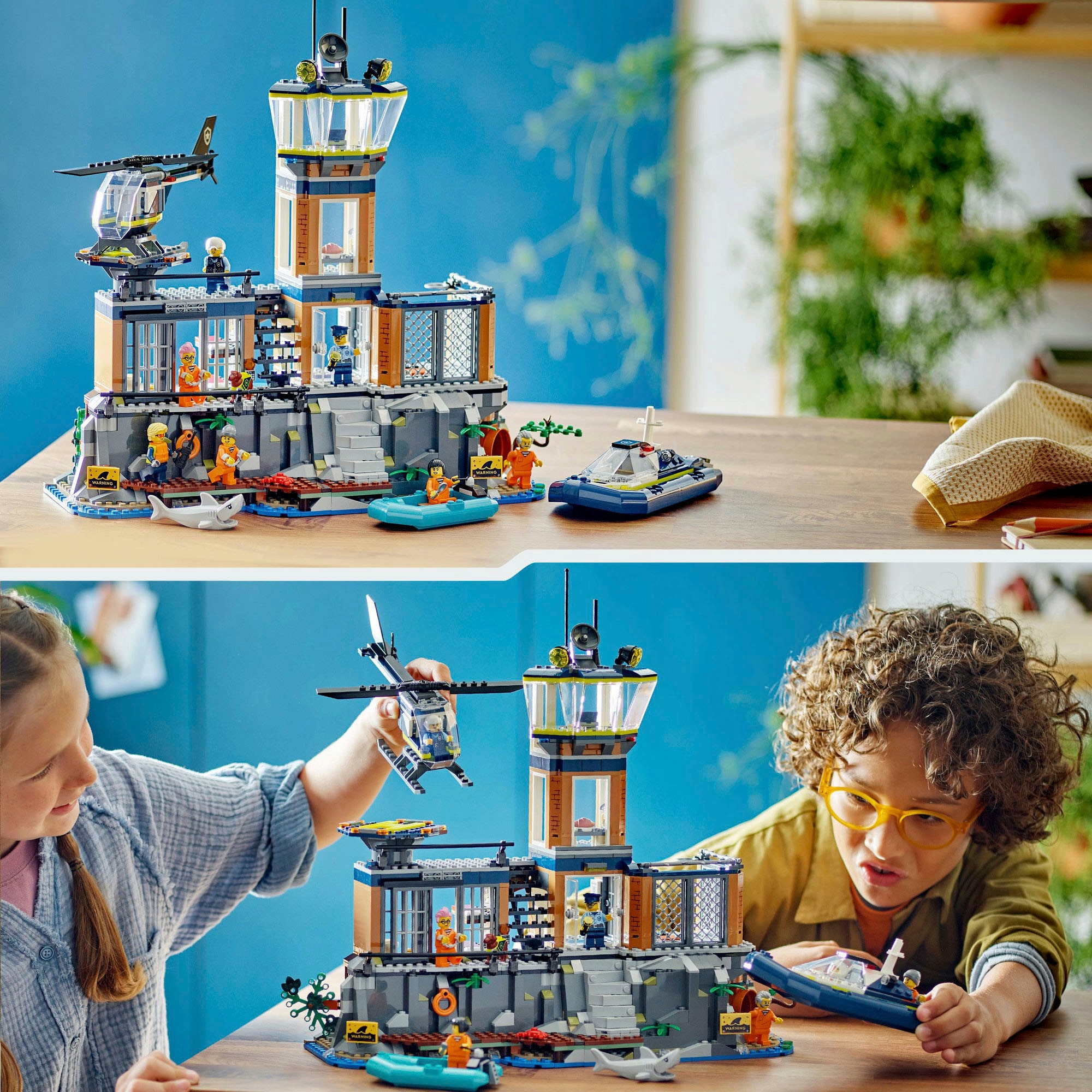 LEGO® Konstruktionsspielsteine »Polizeistation auf der Gefängnisinsel (60419), LEGO City« Made in Europe