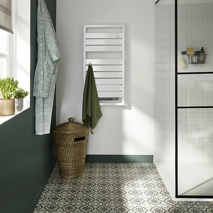Serviette de toilette thé vert Elland 100 x 50 cm GoodHome