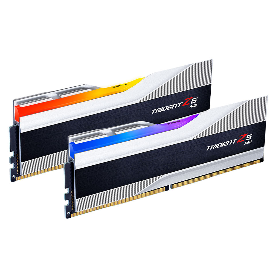 G.Skill Trident Z5 RGB 32 Go (2 x 16 Go) DDR5 7200 MHz CL34 - Argent