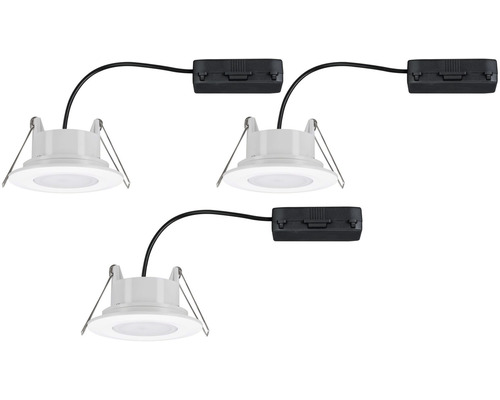 LED inbouwspot basisset IP65 3x5W 3x400 lm 3000-6500 K Ø 9/6,8 cm wit Kleurtemperatuur regelbaar via wandschakelaar 230V