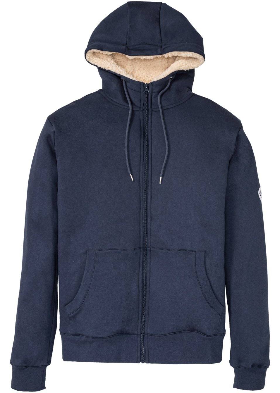 Gilet sweat thermo à capuche avec doublure peluche