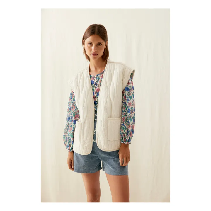 Louise Misha Veste Sans Manches Matelassée Andre - Collection Femme | Bleu