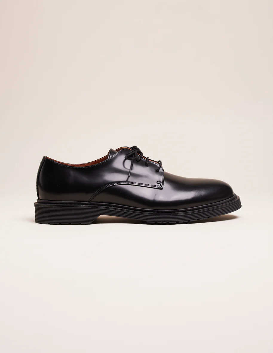 Derbies Olivier - Cuir box noir
