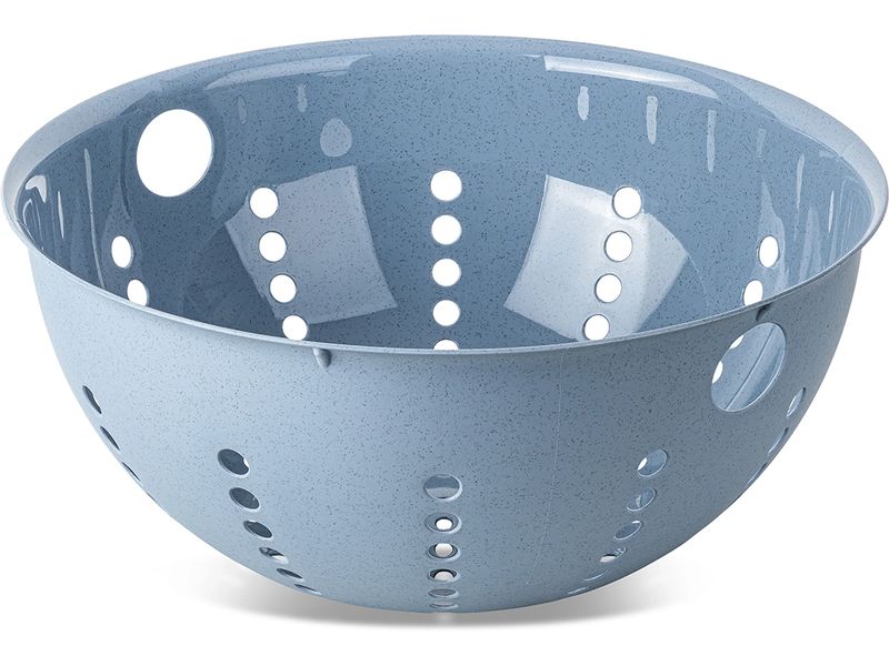 Koziol Abtropfsieb Palsby L Flower Blue Stabiles Küchensieb aus BPA-freiem Kunststoff