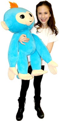 Fingerlings Kosedyr Stort Med Lyd Ape 70 cm, Lilla