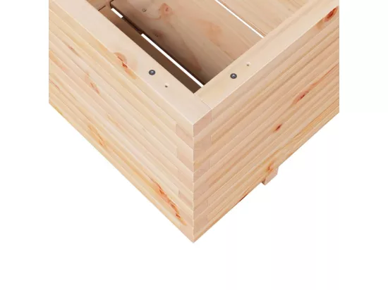 Jardinière bac lit surélevé bois marron 110 x 60 x 49.5 cm 02_0037377