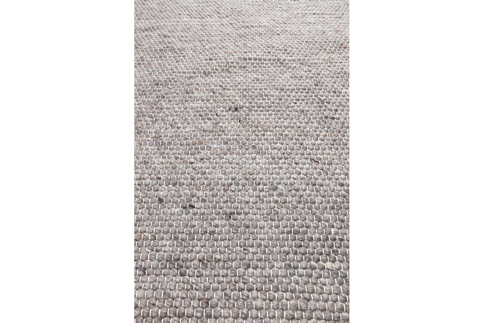Gotland gulvteppe 160x230 Gråfarget 160x230cm vendbar ull