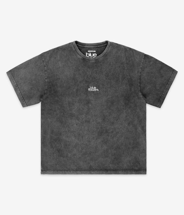 Blue Flowers Heavy Wash T-Shirt (stone wash)