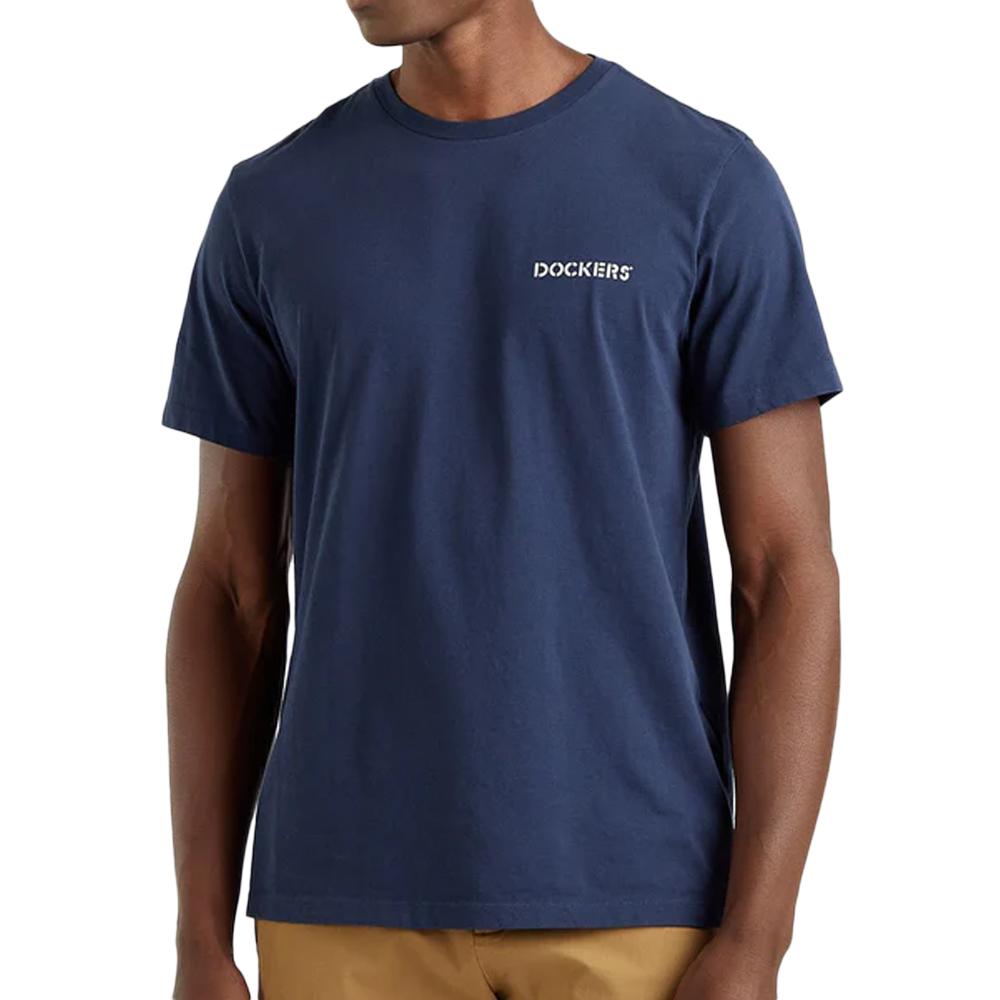 Dockers T-shirt Marine Homme Dockers Graphic A1103