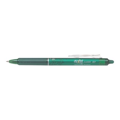 Pilot Frixion Ball Clicker - Pack de 12 rollers effaçables - 0,7 mm - vert