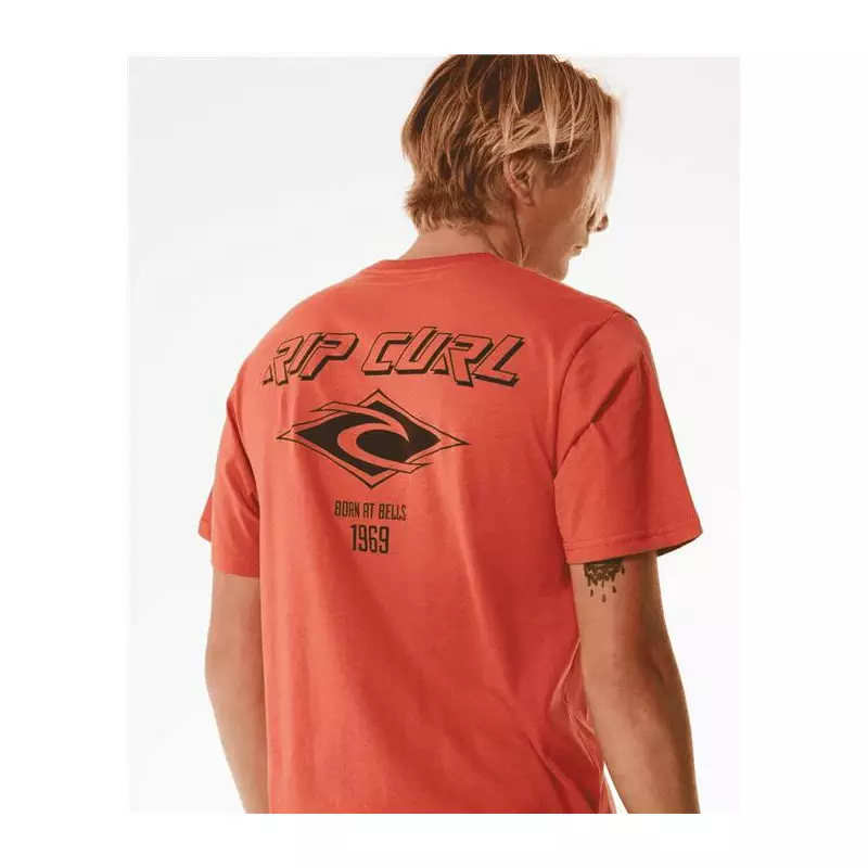 Teeshirt RIPCURL Fade Out Icon Tee Spiced Rum XS