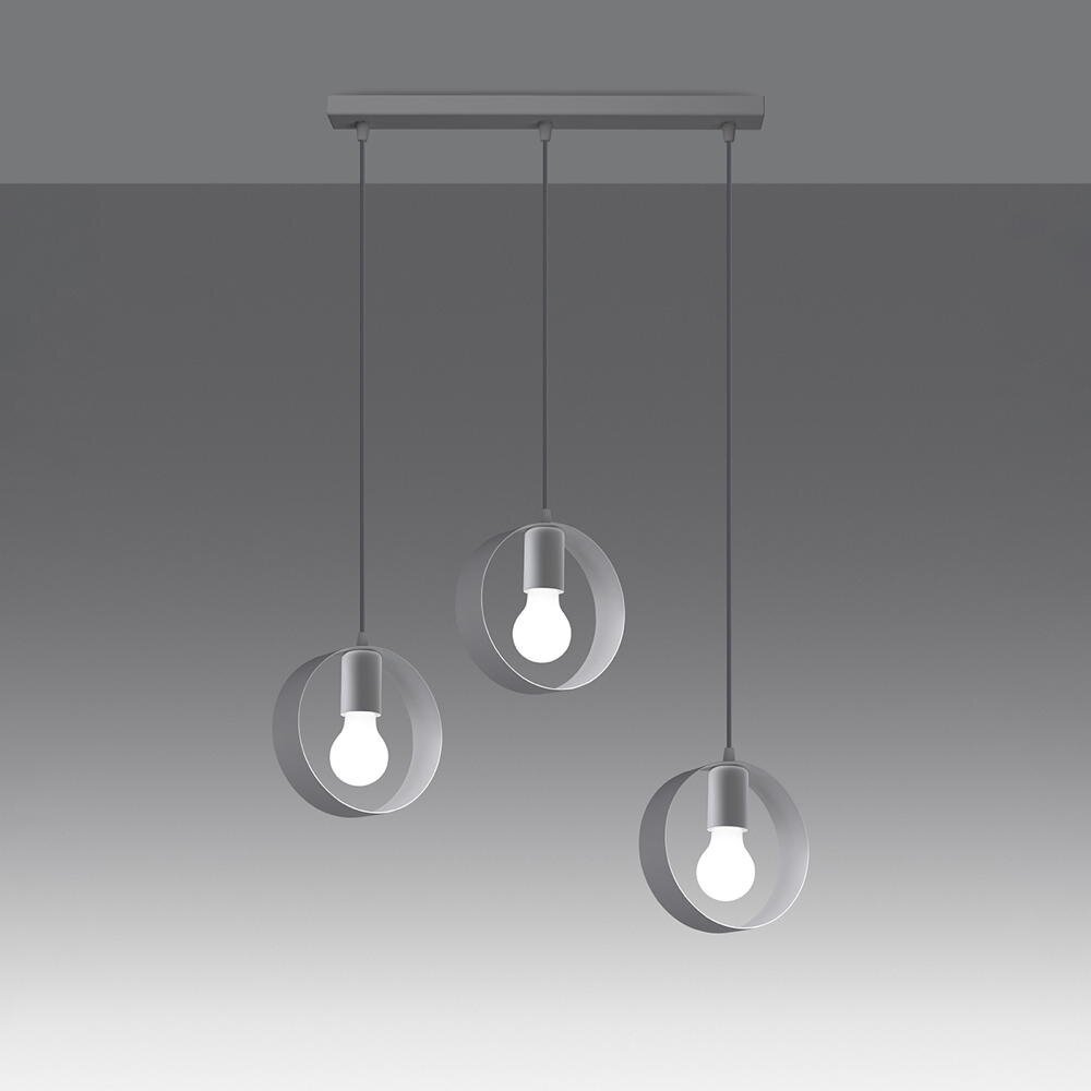 famlights | Ted hanglamp in wit E27 3-lichts