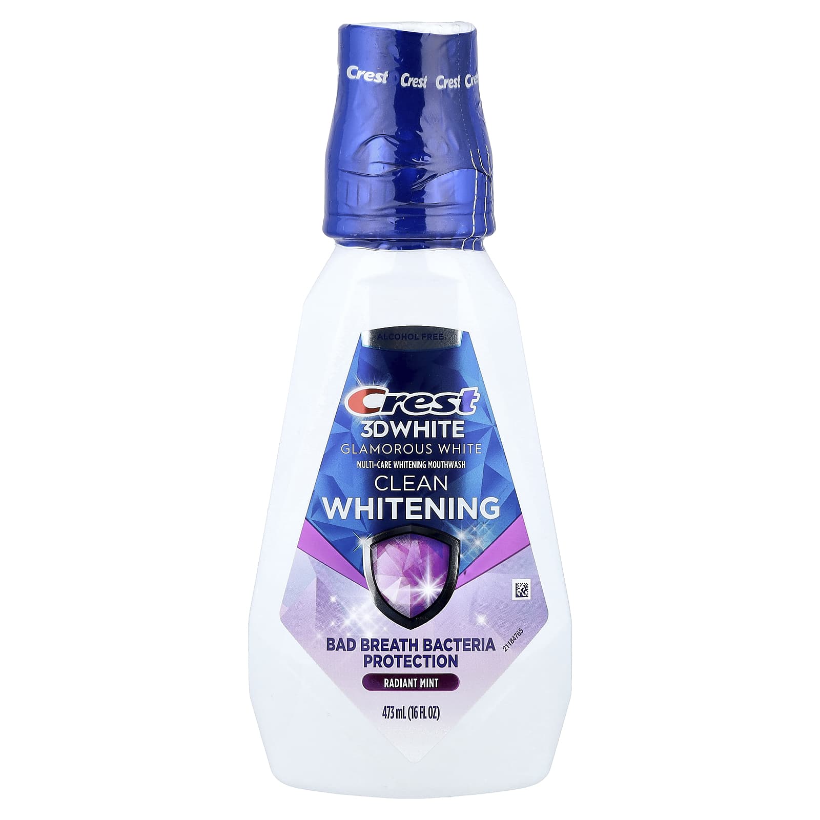 Crest, 3D White Multi-Care Clean Whitening Mondspoeling, Glamorous White, Radiant Mint, 16 fl oz (473 ml)