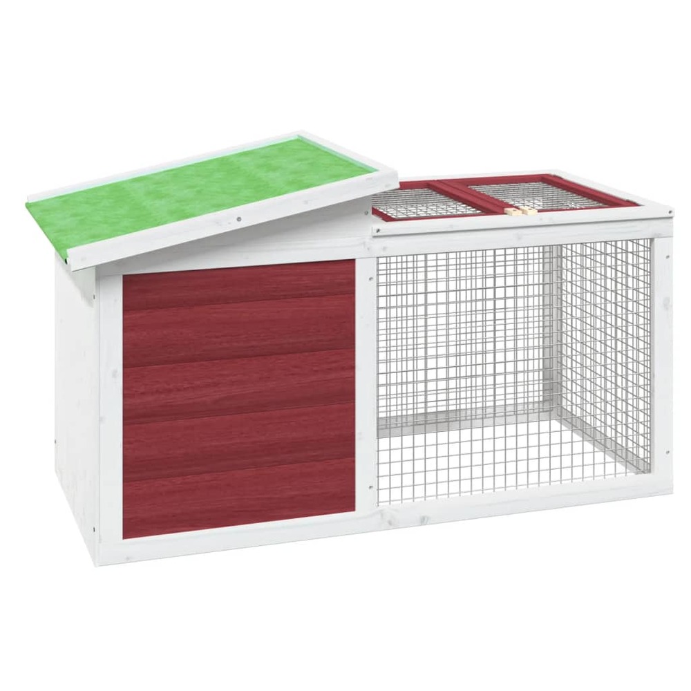 Clapier moka 100,5x54x55 cm bois de pin massif