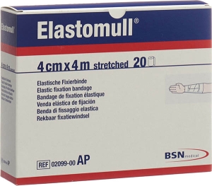 ELASTOMULL Gazebinde weiss 4 m x 4 cm, 20 Stück