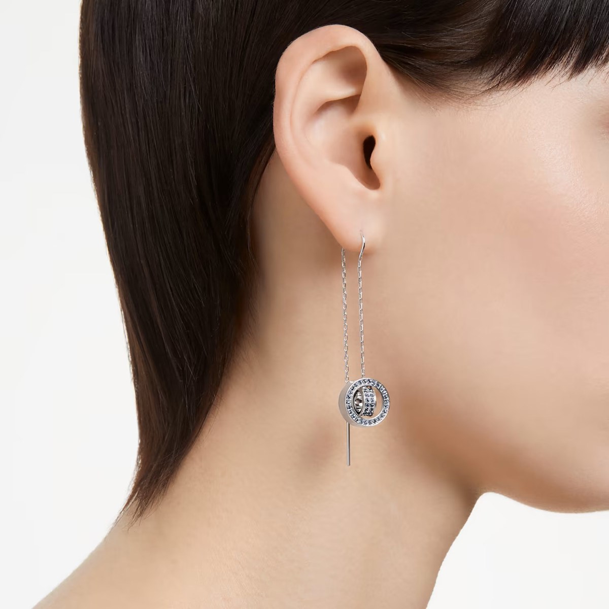Pendants d'oreilles Swarovski Hollow Bleu