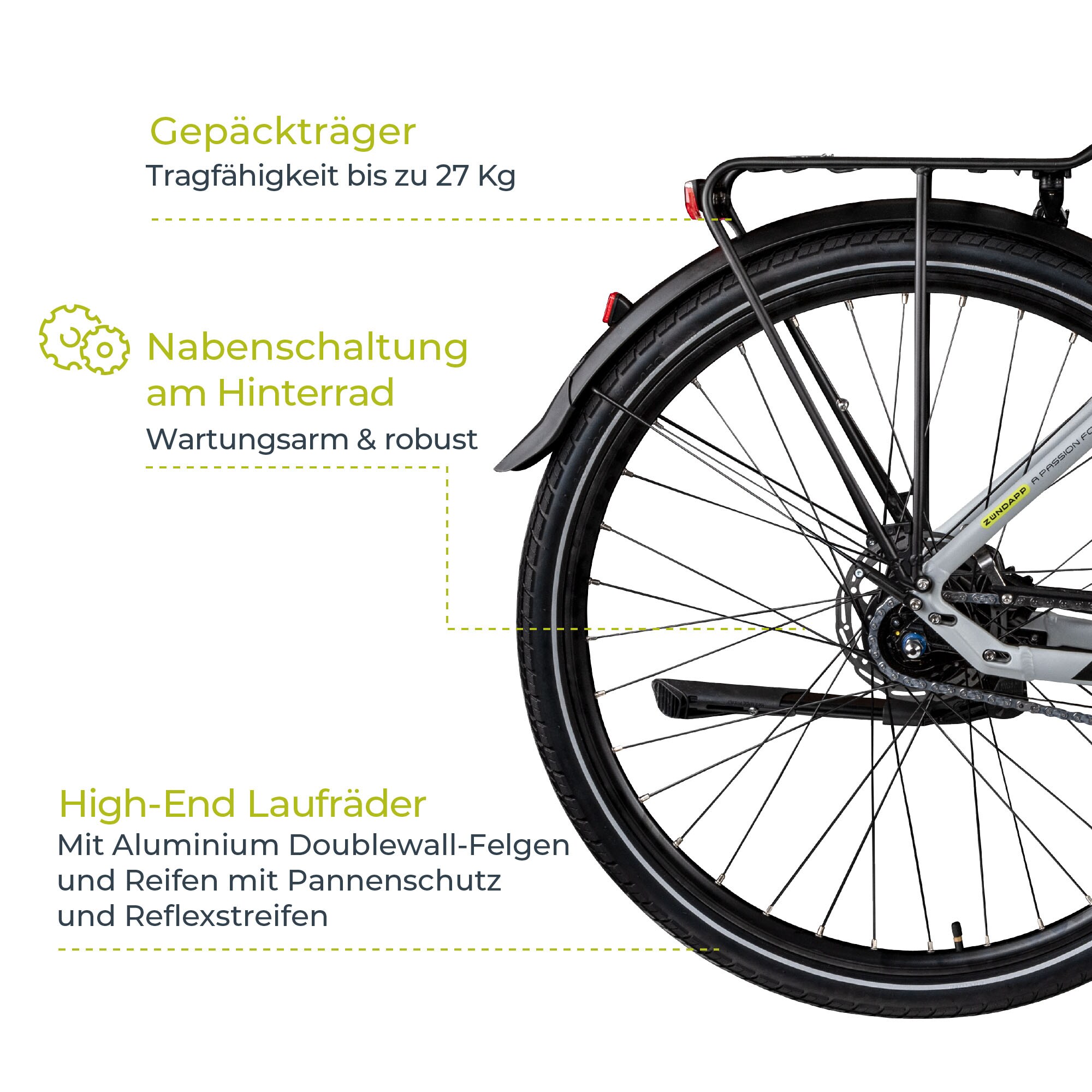 Zündapp X300 E Bike Damenfahrrad 155 - 180 cm Stadtrad Pedelec Bosch