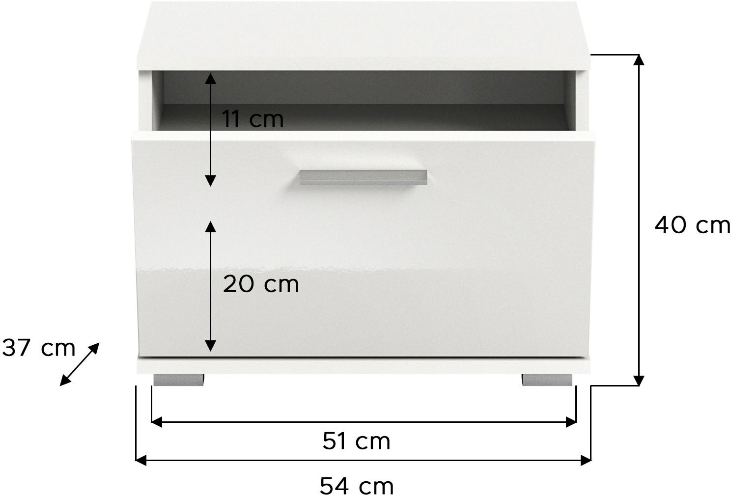 INOSIGN Garderoben-Set »Valge, Breite 140 cm, 4-teiliges Set, bestehend aus:« 4 Stk. tlg.