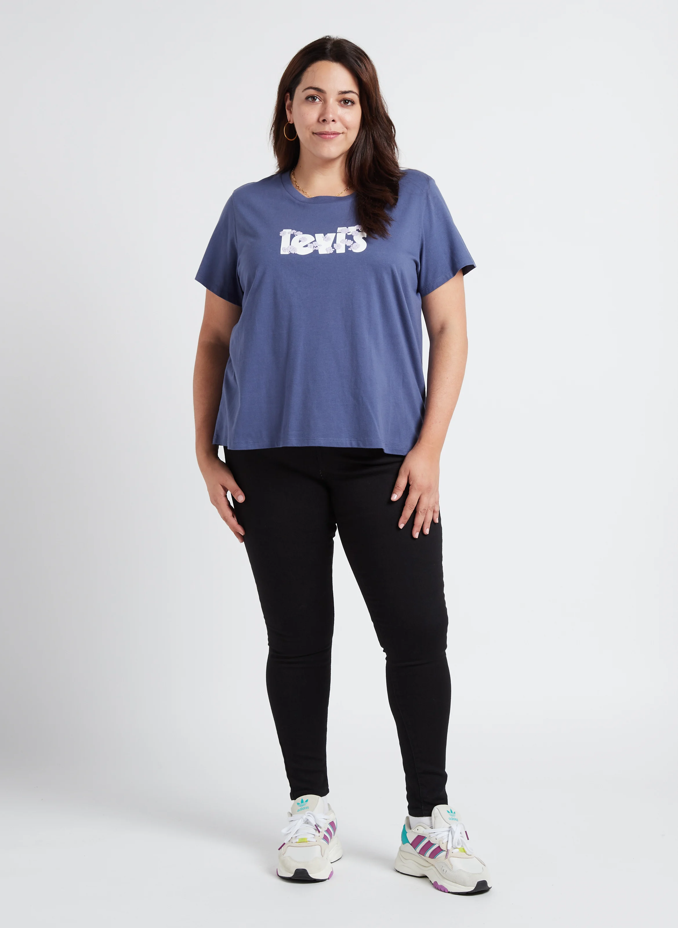 PL PERFECT TEE - Tee-shirt col rond sérigraphié en coton| Bleu