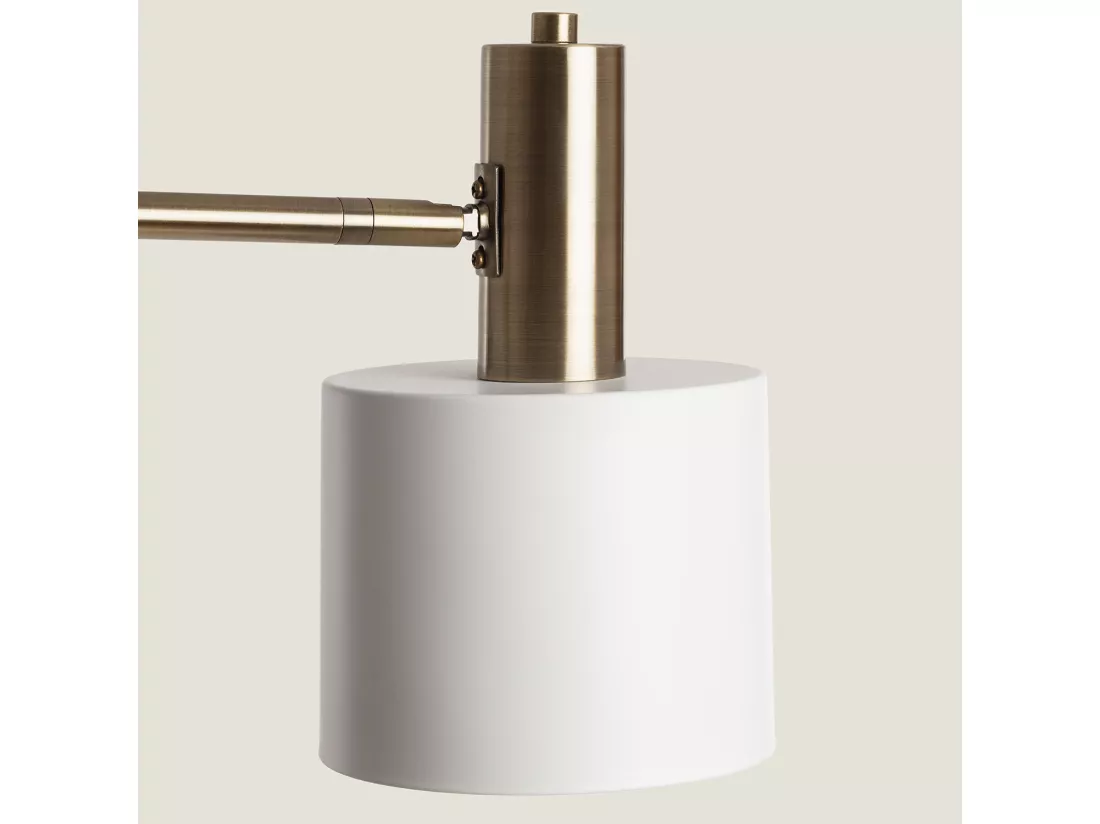 Lampadaire Métal et Marbre Dafne Blanc