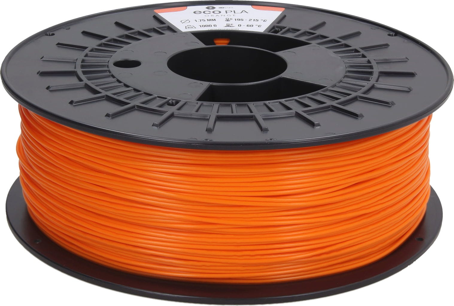 3DJAKE  ecoPLA Orange, 1,75 mm / 1000 g    Allround PLA Filament zu einem unschlagbaren Preis in Orange