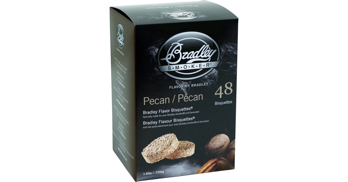 BradleyPecan Wood Briketten rookhout  (48 stuks)
