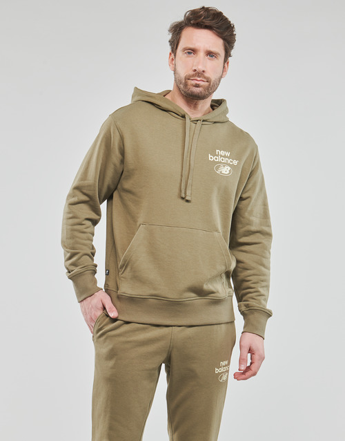 New Balance - ESSENTIALS FRENCH TERRY HOODIE - Kaki