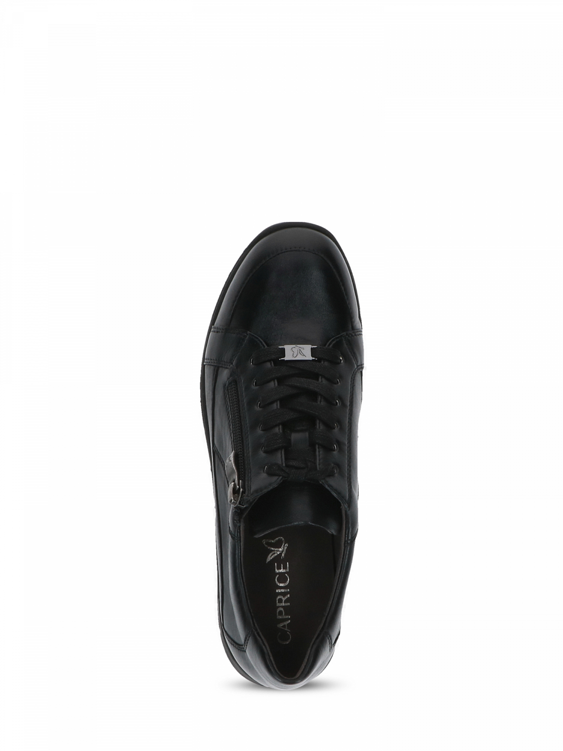 Caprice Leather Soft Zip Sneakers
