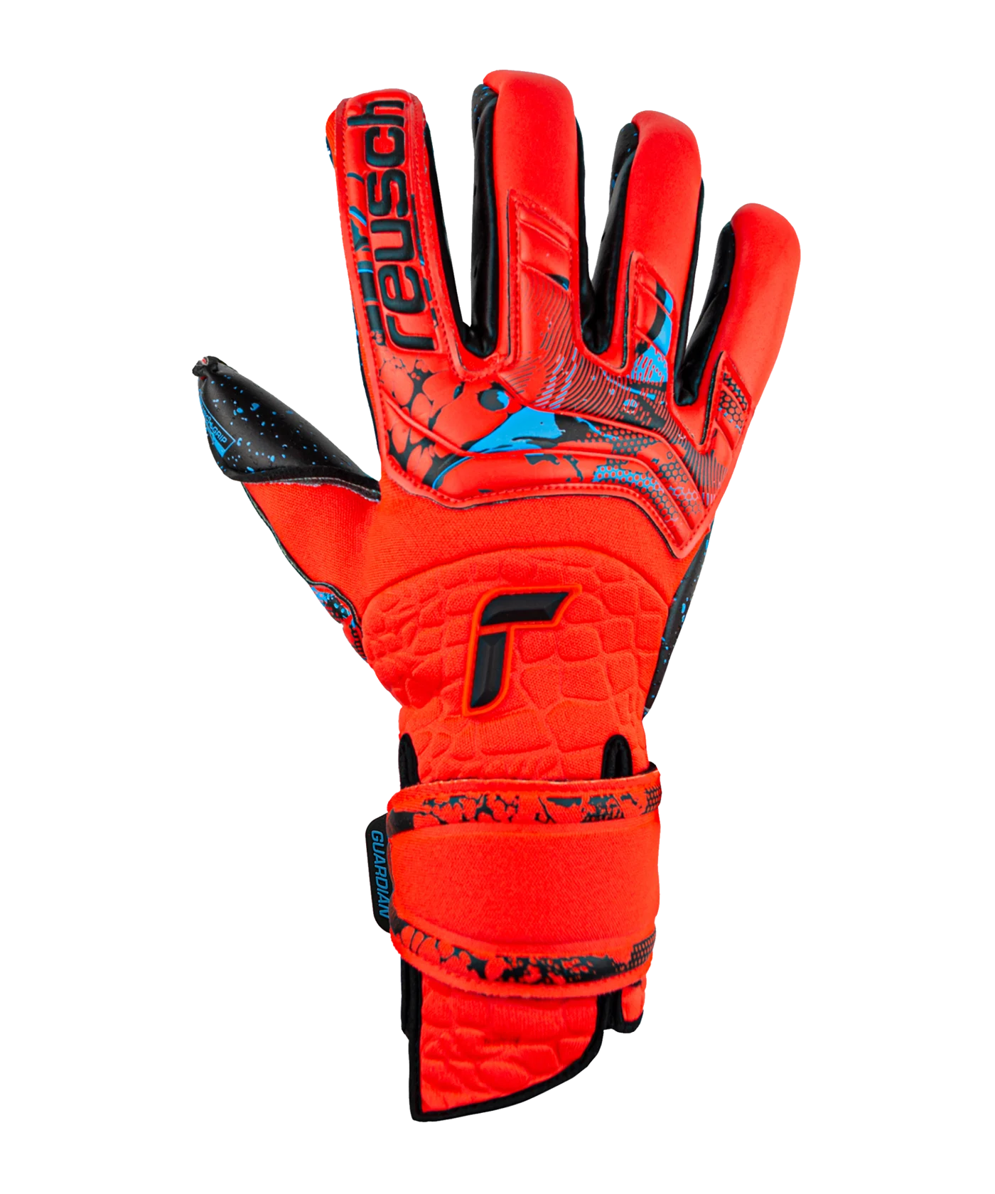 Reusch Attrakt Fusion Guardian AdaptiveFlex 2023 TW-Handschuhe Rot Blau Schwarz F3333