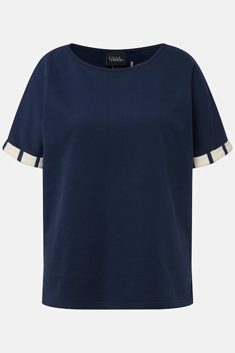 Homewear-Sweatshirt, kuschelweich, Rundhals, Halbarm